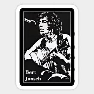 Bert jansch//60s aesthetic art for fans Sticker